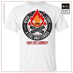 Howl's Moving Castle - Never Leave a Fire T Shirt