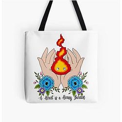 Ghibli Studio Bags - Calcifer: The Heart’s Heavy Burden Tote Bag