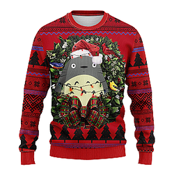Totoro Noel 1 Mc Ugly Christmas Sweater for Thanksgiving Gifts