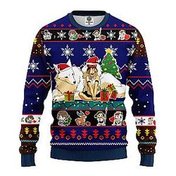 Princess Mononoke Ugly Christmas Sweater Blue – Great Thanksgiving