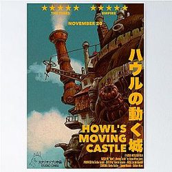 Ghibli Studio Posters - Enchanted Howl’s Castle Poster