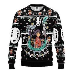 Spirited Away Ugly Christmas Sweater – Ghibli Gift for Thanksgiving