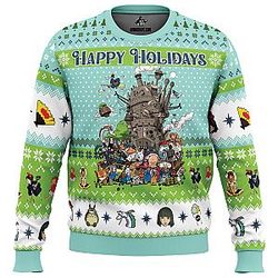 Sweater Happy Holidays Studio Ghibli Ugly Christmas