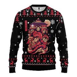 Spirited Away Anime Ghibli Ugly Christmas Sweater for Fans