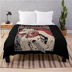 Ghibli Studio Blankets - Princess Mononoke’s Wild Spirit Throw Blanket