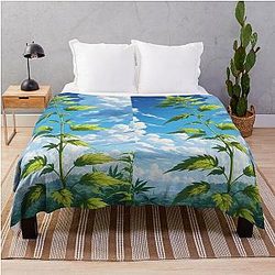 Ghibli Studio Blankets - Focused Landscape Serenity Throw Blanket