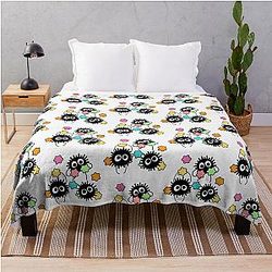 Ghibli Studio Blankets - Cheerful Soot Sprites Throw Blanket