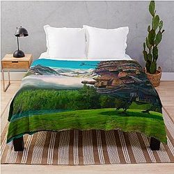 Ghibli Studio Blankets - Star Lake Dreamscape Throw Blanket