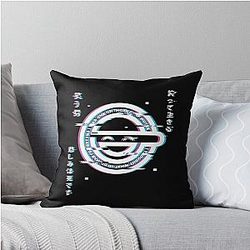 The Laughing Man Ghost In The Shell Hacker Throw Pillow
