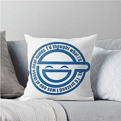 The Laughing Man Ghost In The Shell Standalone Complex Throw Pillow