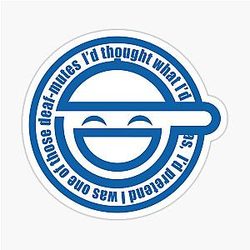 The Laughing Man Ghost In The Shell Stand Alone Complex Sticker