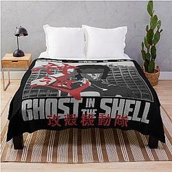 Major Motoko Kusanagi - Ghost in the Shell Throw Blanket