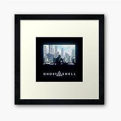 Ghost in the Shell Window Framed Art Print
