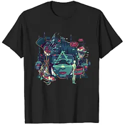Cyber Vision PTTT1906  Ghost In The Shell T-Shirts
