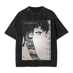 Vintage Design PTTT1906 Washed  Ghost In The Shell T-Shirts