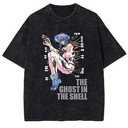 Cyborg Girl PTTT1906 Washed  Ghost In The Shell T-Shirts