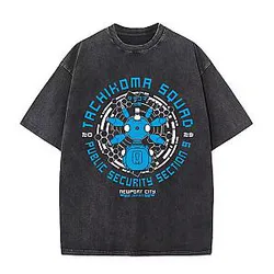 Tachikoma Squad PTTT229 Washed  Ghost In The Shell T-Shirts
