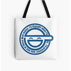 The Laughing Man Ghost In The Shell Stand Alone Complex All Over Print Tote Bag