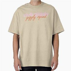 Club Giggly Giggly Squad - Pink Oversized Tee
