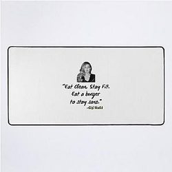 Gigi Hadid Eat Clean Stay Fit Eat a Burger to Stay Sane Bella Hadid Desk Mat