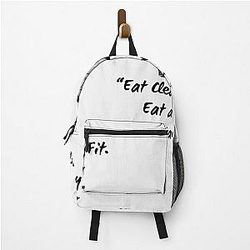 Gigi Hadid Eat Clean Stay Fit Eat a Burger to Stay Sane Perfect Gift Bella Hadid Backpack