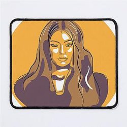 Gigi Hadid Portrait Capturing the Essence of a Fashion Icon Mouse Pad