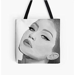 gigi hadid portrait tote bag