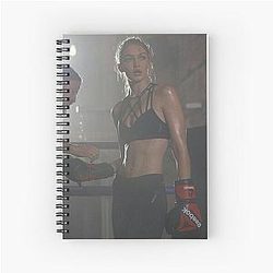 Gigi Hadid at a Boxing Workout Spiral Notebook