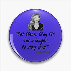 Gigi Hadid Clean Stay Fit Eat Burger Sane