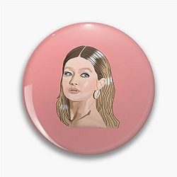 Gigi Hadid Portrait Pin