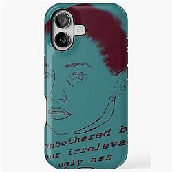 Gigi Hadid Unbothered Art iPhone Case