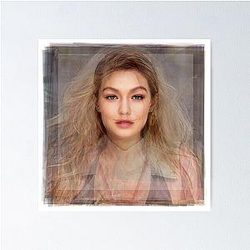 Gigi Hadid Portrait Poster