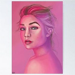 Gigi Hadid Portrait Poster