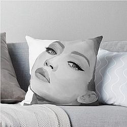 Gigi Hadid Portrait Throw Pillow