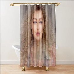 Gigi Hadid Portrait Shower Curtain