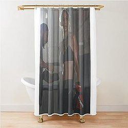Gigi Hadid a Boxing Workout Shower Curtain