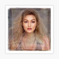 Gigi Hadid Portrait Sticker