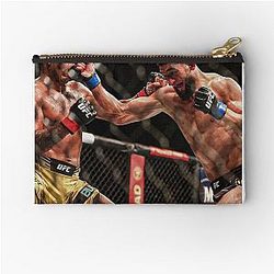 Khamzat Chimaev vs Gilbert Burns Zipper Pouch