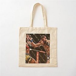 Khamzat Chimaev vs Gilbert Burns Cotton Tote Bag