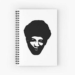 Gilbert Burns Black Spiral Notebook