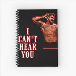GILBERT BURNS UFC 273 Spiral Notebook