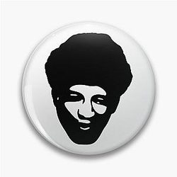 Gilbert Burns Black White Pin