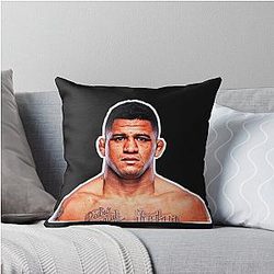 GILBERT BURNS UFC FIGHTER Throw Pillow