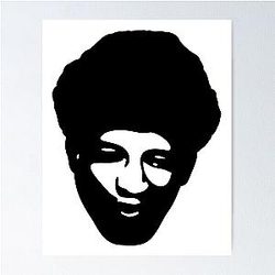 Gilbert Burns Black White Poster