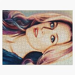 Gillian Anderson oil colour painting Jigsaw Puzzle