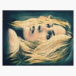 Gillian Anderson in oil paints Jigsaw Puzzle