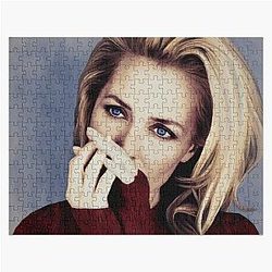 Gillian Anderson Oil Painting Jigsaw Puzzle