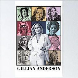 Gillian Anderson Eras Tour Poster 
(corrected: removed duplicate words, but looks like there isn't any)

Gillian Anderson The Eras Tour Poster