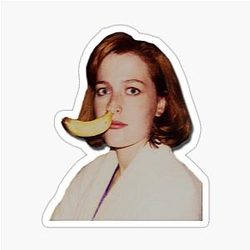 Gillian Anderson banana Sticker