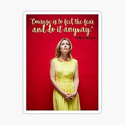 Gillian Anderson Courage Sticker
